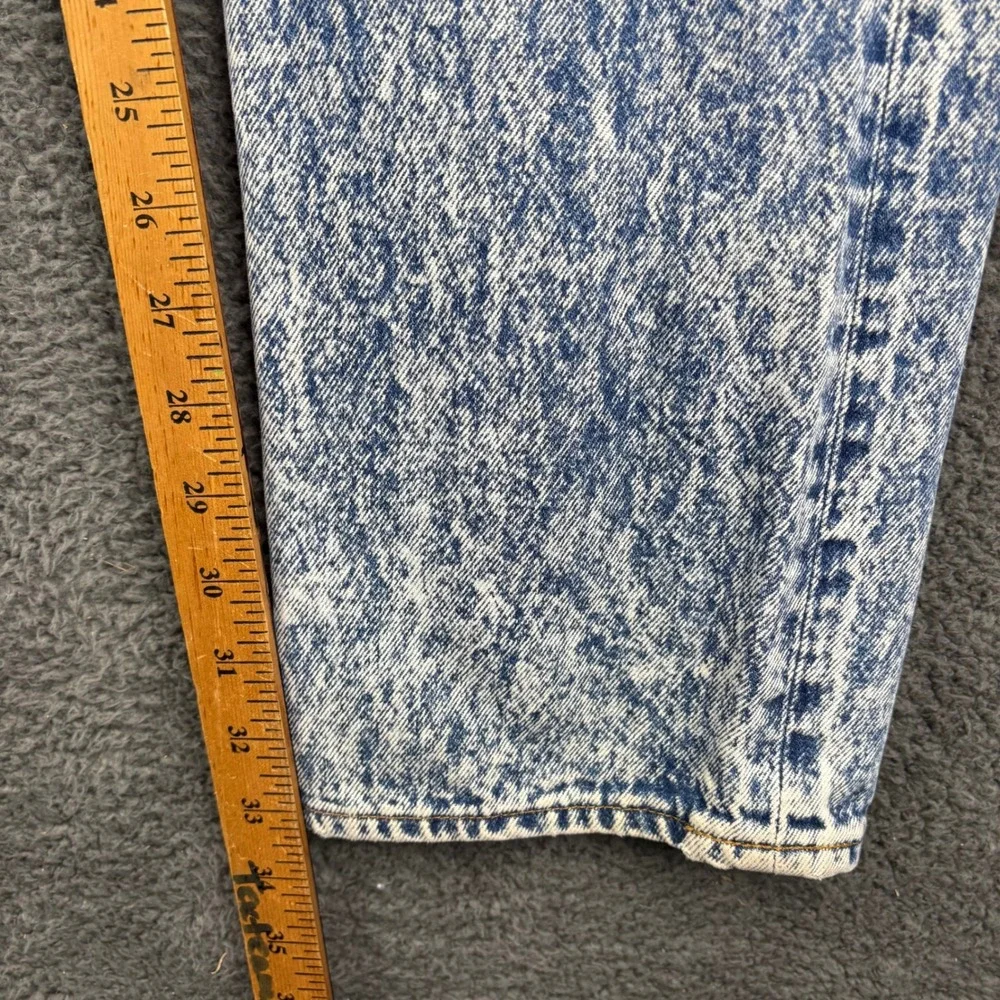 Vintage‎ Levis 501 Mens Student Fit Acid Washed Button Fly Denim Jeans 28x34
